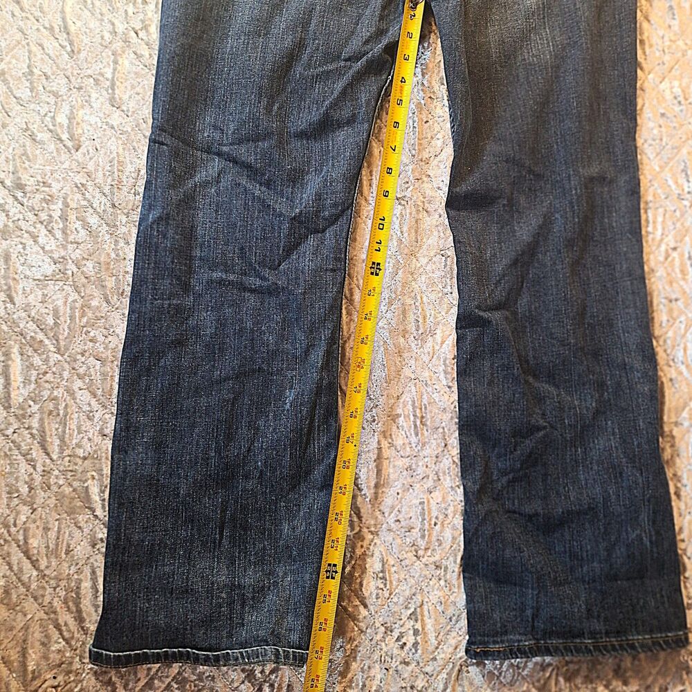 Levi's 514 Straight Fit Dark Wash Stretch Denim Jeans Mens 40x30 W40 L30 Red Tab - Picture 7 of 12